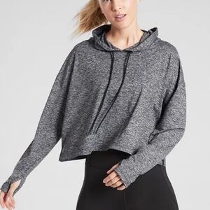 Athleta Uptempo Short Charcoal Women's Hoodie